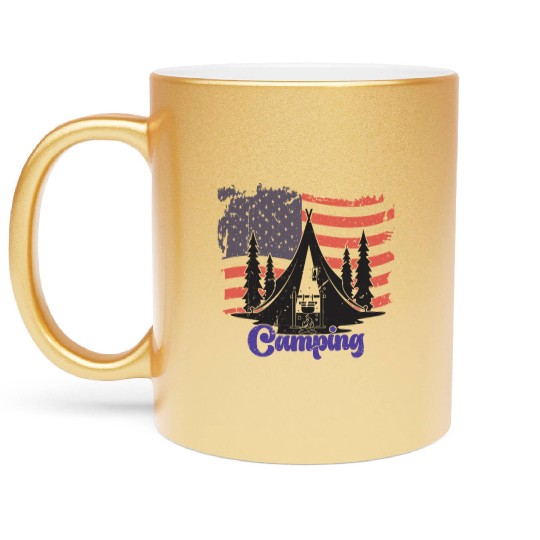 CAMPING 2023 nature Metallic Mugs