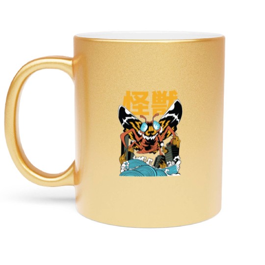 Kaiju Moth Metallic Mugs