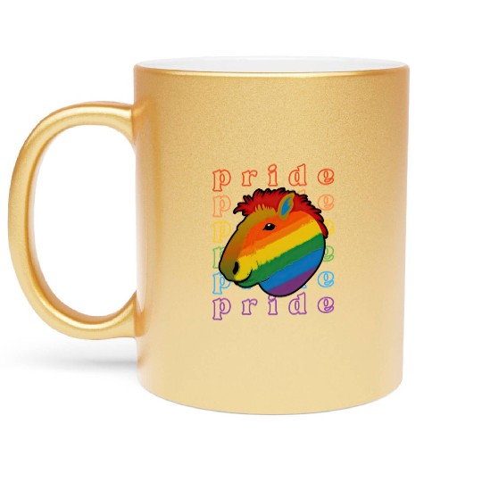 Pride Capybara Metallic Mugs