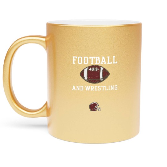 Football And Wrestling - Football Metallic Mugs