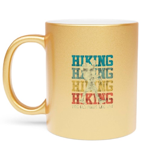 Wanderlust Ultimate Leg Day Mountain Fan Hiking Metallic Mugs