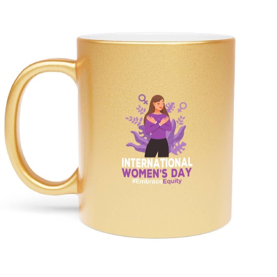 International Women's Day 2023 8 March IWD Embrace Metallic Mugs