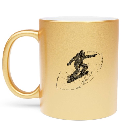 Direction Tal Snowboarding Crass Snowboard Style Metallic Mugs