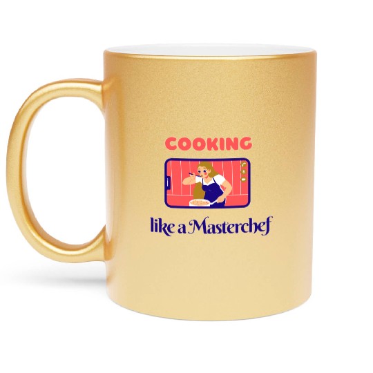 Cooking like a Masterchef Metallic Mugs