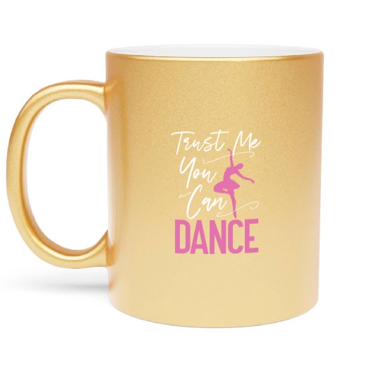 Ballet Dancer Dance Girl Ballerina Metallic Mugs