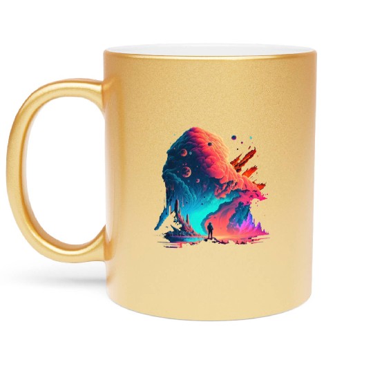 Light of The Galaxy Metallic Mugs