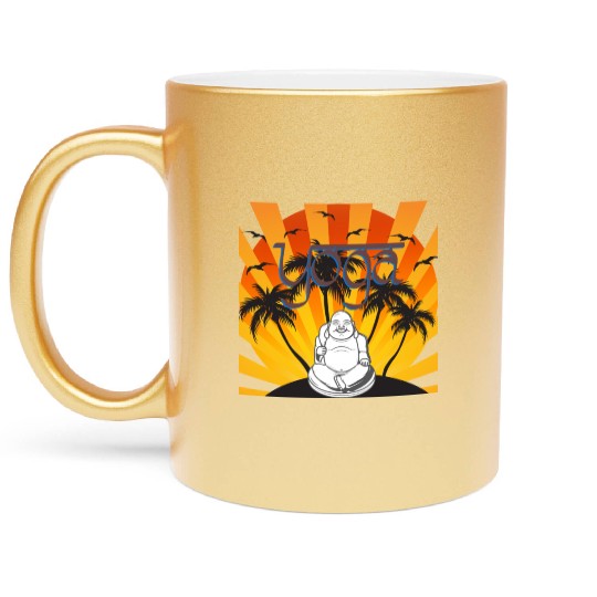 Jnanamama Yoga Maternity Buddha Metallic Mugs