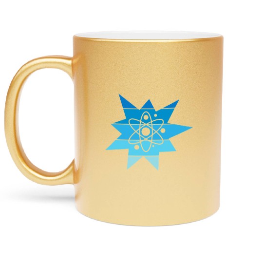 Funny Retro Vintage Science Chemistry Teacher Metallic Mugs
