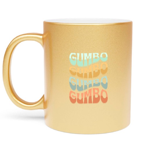 Gumbo Cajun Food Soup Lover Metallic Mugs