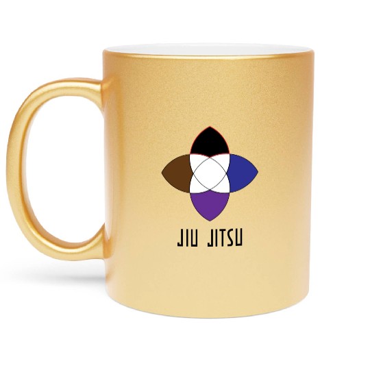 Jiu Jitsu Flower Metallic Mugs