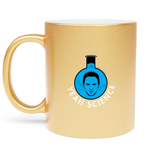 Breaking Bad Jessie Yeah Science Text Portrait Metallic Mugs