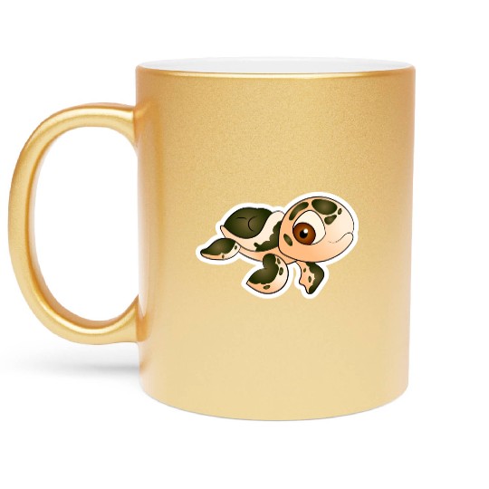 Sea turtle Metallic Mugs