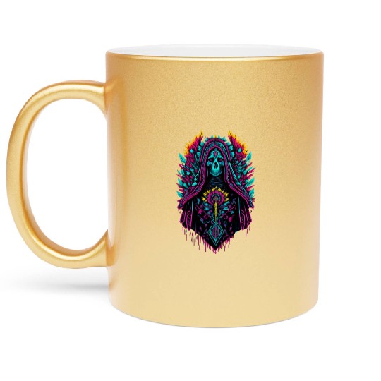 Holy Death of Guadalupe Metallic Mugs