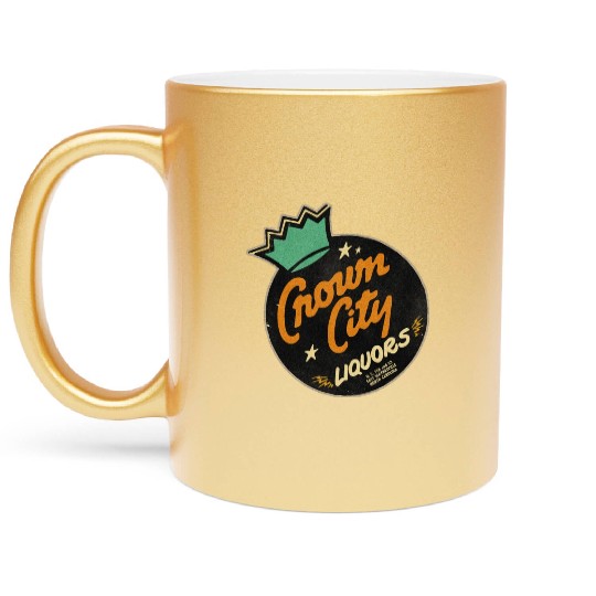 Vintage North Carolina Liquor Store Metallic Mugs