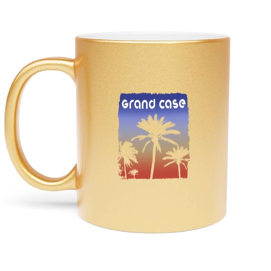 Grand Case Saint Martin Sunset Vacation Souvenir Metallic Mugs