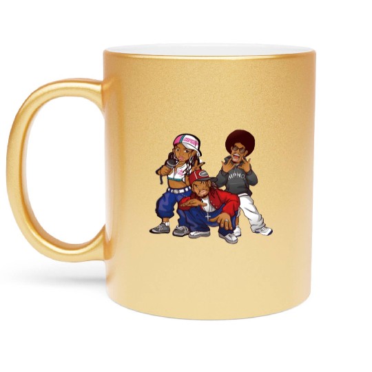 hip hop street art.graffiti hip hop dance Metallic Mugs