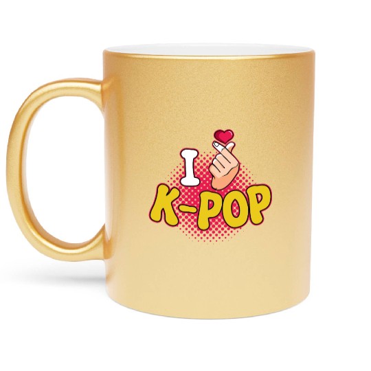 K-Pop K-drama Korean Music KPop Kdrama Gift Metallic Mugs