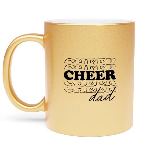 Cheer Dad Metallic Mugs