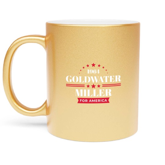 Barry Goldwater Republican Campaign Metallic Mugs