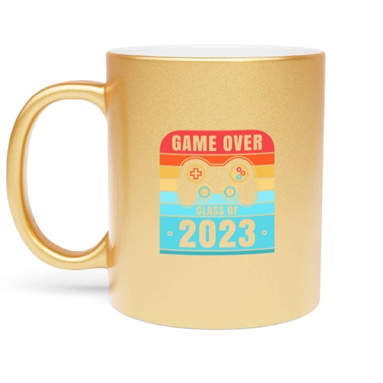 Game Over Class Of 2023 Metallic Mugs Students Funny 2023