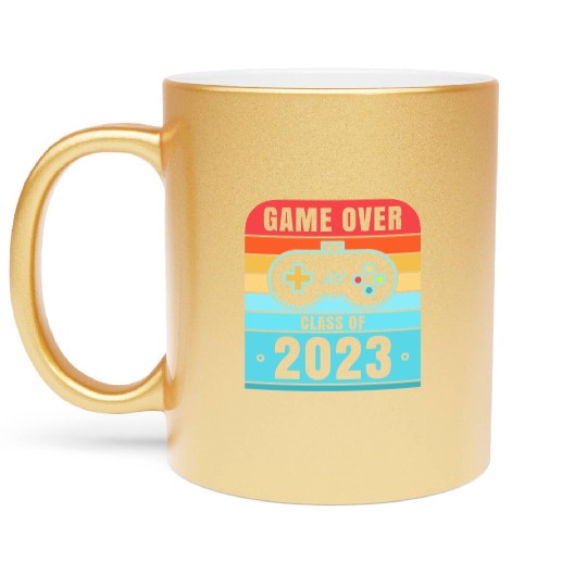 Game Over Class Of 2023 Metallic Mugs Students Funny