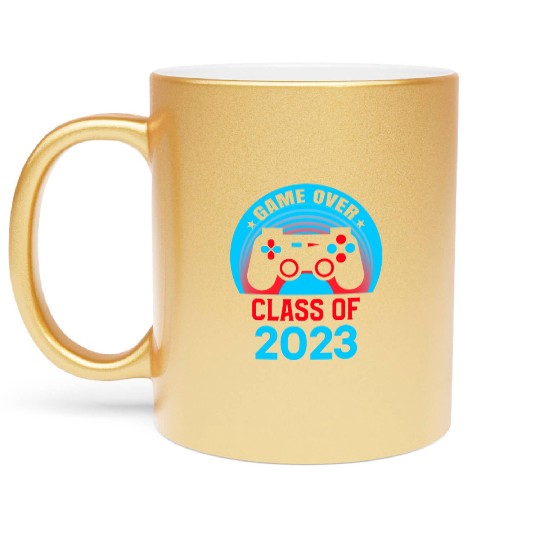 2023 Game Over Class of 2023 Graduate Awesome Metallic Mugs