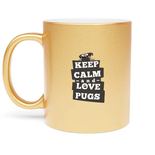 Pug Lover Metallic Mugs