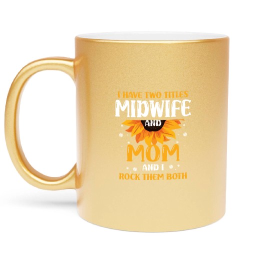 Doula Midwifery Birth Childbirth Pregnancy Midwife Metallic Mugs
