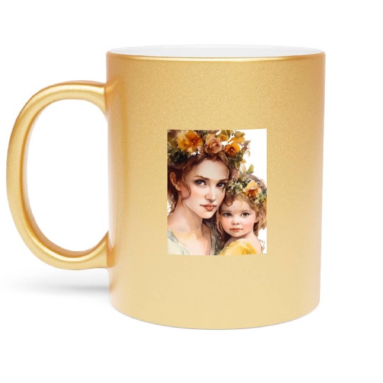 Mother's Day Metallic Mugs surprise your mom with gift