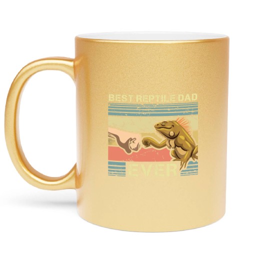Best Reptile Dad Ever Metallic Mugs