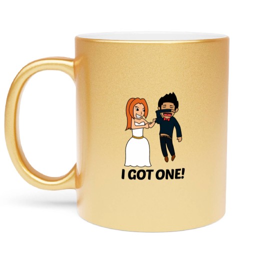 FUNNY BRIDE TO BE I BRIDE SQUAD JUST MARRIED GIFT Metallic Mugs