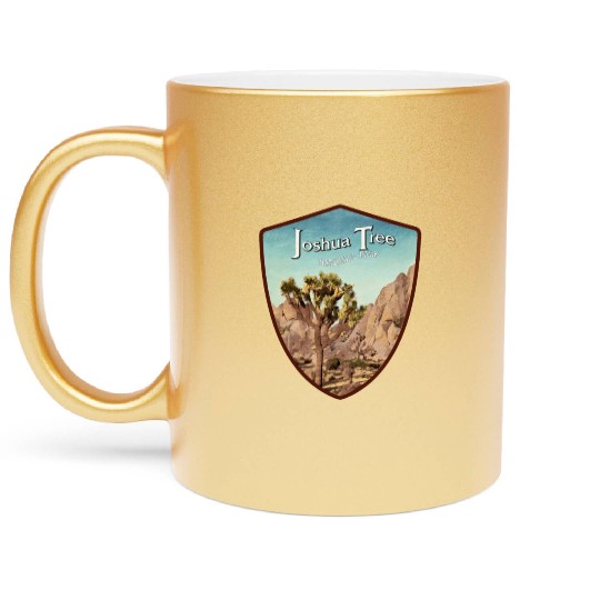 Joshua tree national park Metallic Mugs