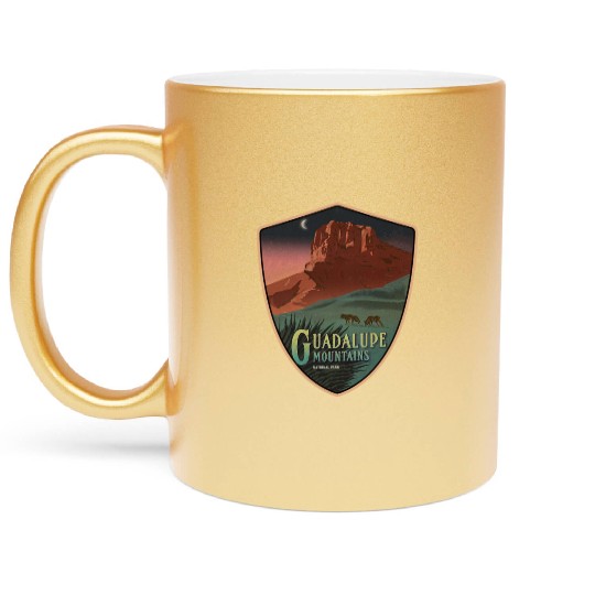 guadalupe mts national park Metallic Mugs