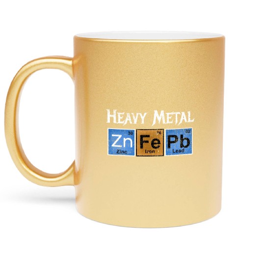 Periodic Table Of Elements Chemistry Fun Metallic Mugs