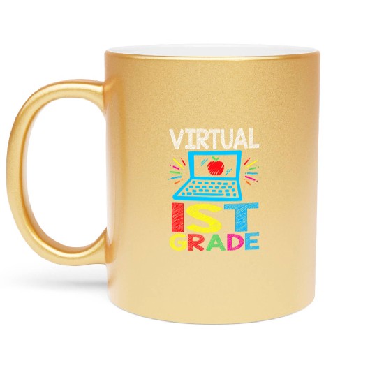 Virtual 1st Grader Back to School Metallic Mugs