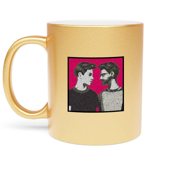 Love is Love - Colorful LGBTQ Graphic Metallic Mugs