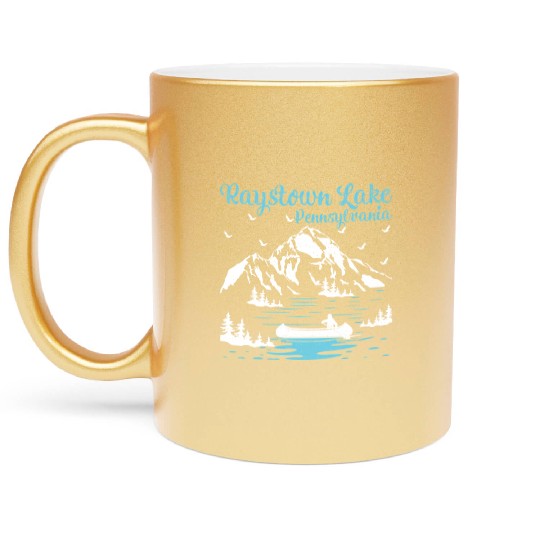 Summer Vacation Pennsylvania Raystown Lake Metallic Mugs