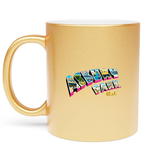Asbury Park New Jersey Nj Metallic Mugs