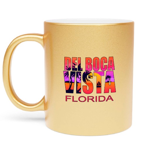 Del Boca Vista Retirement Community Novelty Metallic Mugs