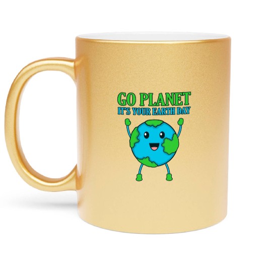 It'S Your Earth Day Planet Save Earth'S Day Metallic Mugs
