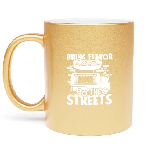 Street Food Hotdog Metallic Mugs