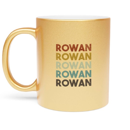 Rowan 80S Style Metallic Mugs