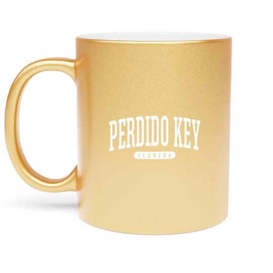 College Style Perdido Key Florida Metallic Mugs