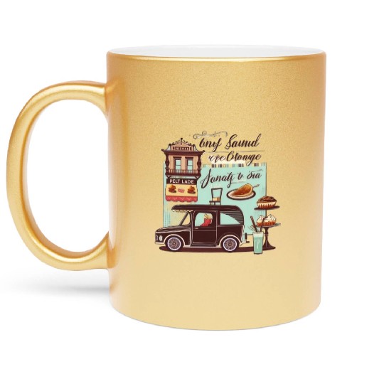 Pastries and bakery: a delicious combination Metallic Mugs