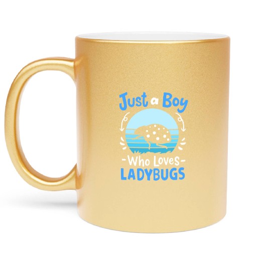 Ladybug Insect Ladybug Lover Retro Metallic Mugs