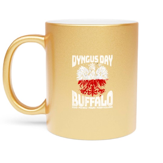 Dyngus Day Buffalo Piwo Pierogi Polka Metallic Mugs