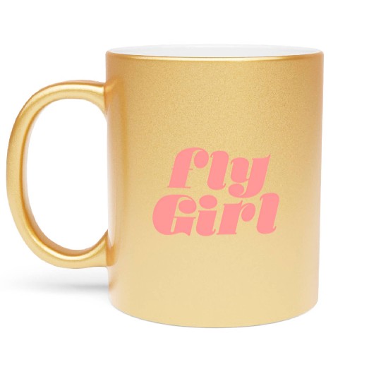 Fly 80S 90S Old School Hip Hop Metallic Mugs
