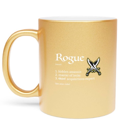 Rogue Class Definition Dungeons And Rpg Dragons Metallic Mugs