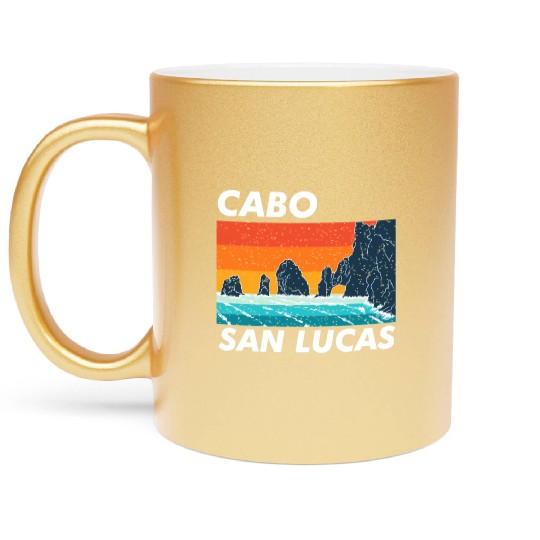 Cabo San Lucas Spring Break Meco Baja California Metallic Mugs