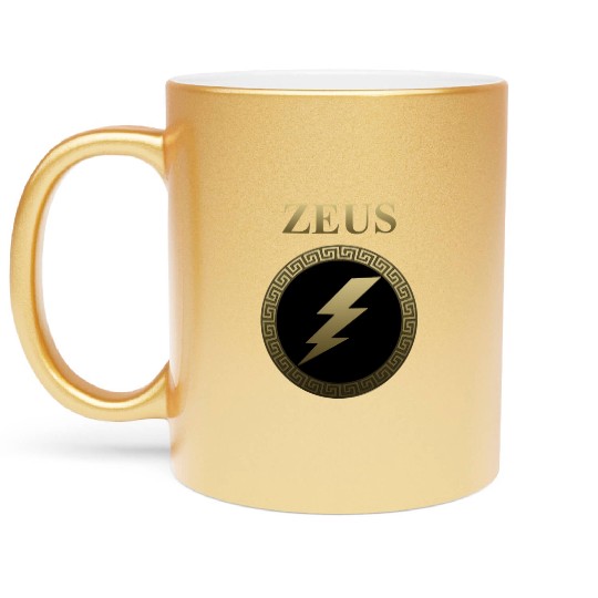 Zeus Ancient Greek God Thunderbolt Metallic Mugs
